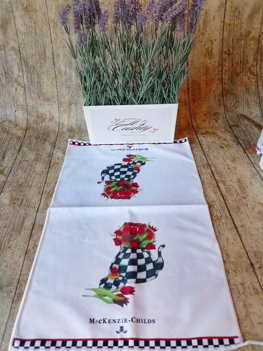 Checked Kettle Tea Towel