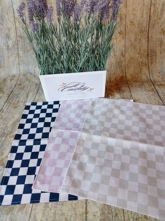 Checked Place Mats - Fabric