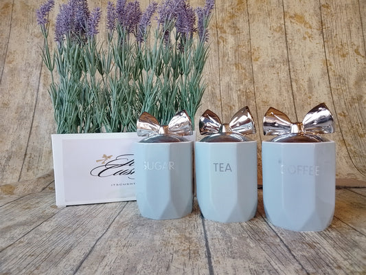 Grey canister set