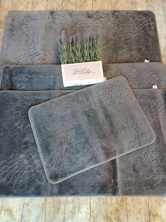 Dark grey 4pc rope design