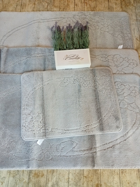 Light Grey 4pc set mirror Design