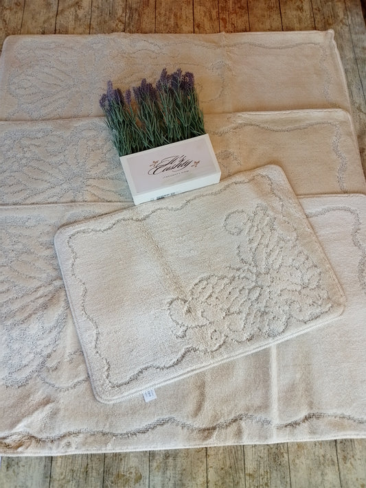 Cream 4pc set butterfly design